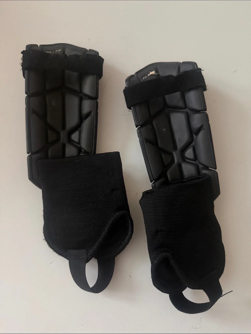 adidas Bright Lime Green and Black Soccer Shin Guards with Ankle Sleeves